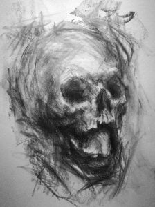 Charcoal drawing Antje Clara Bücker