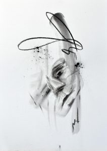 Charcoal drawing Antje Clara Bücker