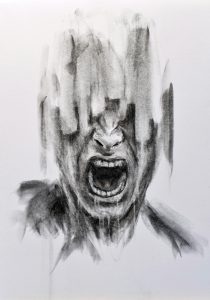 Charcoal drawing Antje Clara Bücker