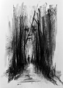 Charcoal drawing Antje Clara Bücker